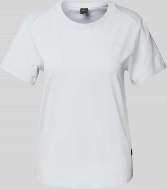 G-Star T-Shirt mit Label-Stitching in Hellblau, Gr&ouml;&szlig;e L