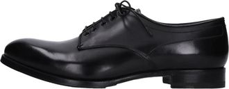 Lidfort Antik Veterschoenen - Heren - Nette schoenen - Zwart - 43 1/2 EU - Leer - Schoenen