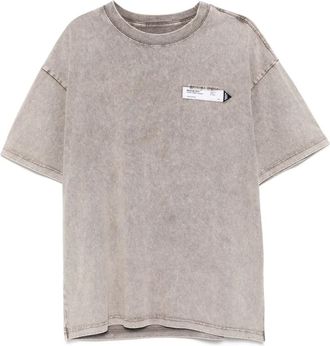 Musium Div. T-shirt con applicazione logo - Grigio
