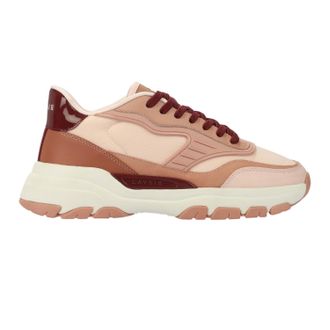 Lavair Heren Pacific 2.0 Leren Chunky Platte Sneakers (Roze)