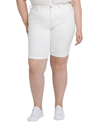 NYDJ Nydj Plus Briella Optic White Short