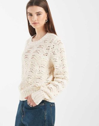 Levi's Hope - Maglione &eacute;cru alluncinetto-Bianco