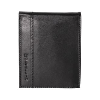 Cavalli Portafoglio compatto in pelle - - Accessories - Uomo - Nero - ONE SIZE