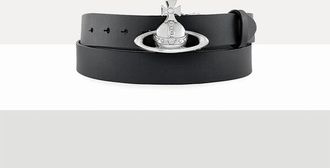 Vivienne Westwood Orb Buckle Belt Toledo Leather Black M/l Unisex