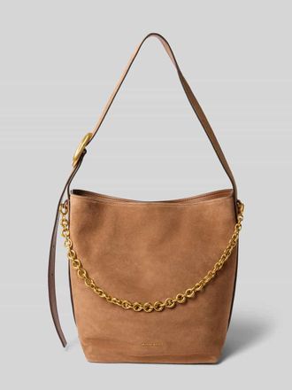 Michael Kors Handtasche aus Leder mit Label-Applikation Modell NOLITA in Mittelbraun, Gr&ouml;&szlig;e 1