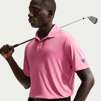 Nike Mens Par Dri-FIT Golf Polo in Pink | IQ7023-641
