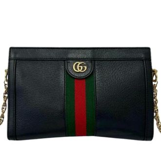 Gucci Pre-owned Cross Body Bags, female, Black, Size: ONE SIZE Pre-owned Vintage Crossbody Bag