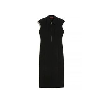 Max Mara Dames, Jurken, Zwart, Maat: XS Leer