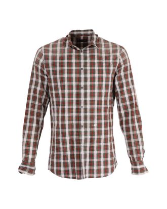 Dsquared2 Checkered Shirt with Elbow Patch in Multicolor Cotton