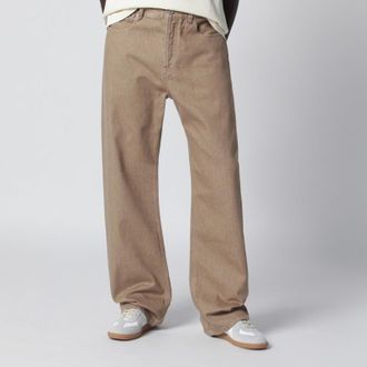 Jacquemus Straight beige denim de-N&icirc;mes trousers