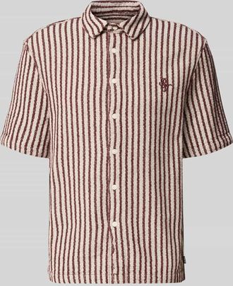 Review Regular Fit Freizeithemd mit Streifenmuster in Schoko, Gr&ouml;&szlig;e XL