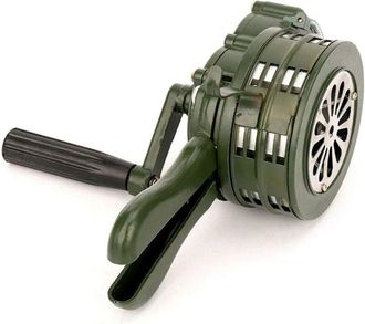 OEM Alarma De Seguridad De Emergencia Antia&eacute;rea Con Sirena De Manivela De Metal De 110 Db