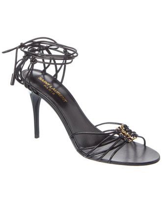 Saint Laurent Babylone 90 Leather Sandal