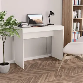 vidaXL Scrivania Bianca 90x40x72 Cm In Legno Multistrato - Vidaxl