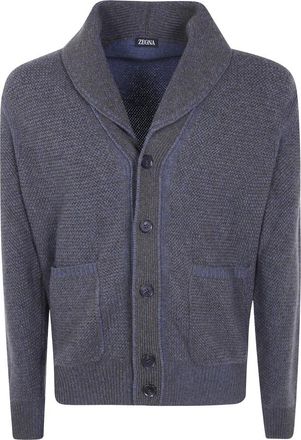 Ermenegildo Zegna Z Lux Leisurewear Polokraag Trui - Heren - Vesten - Grijs - L - Truien & Vesten