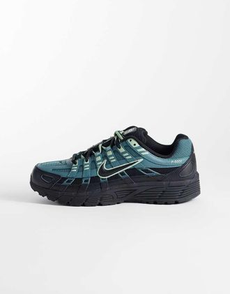 Nike P-6000 Premium - Sneakers nere e verde-azzurro-Nero