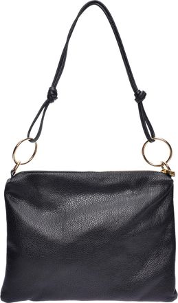 Luisa Vannini Zwart Rundleer Tas
