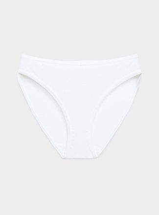 Miiyu Womens Elastic trim essential bikini panty 100% organic cotton