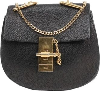 Chlo&eacute; Pre-owned Cross Body Bags, female, Black, Size: ONE SIZE Pre-owned Drew Mini Crossbody Bag