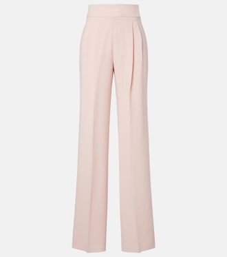 Max Mara Pleated cady straight pants