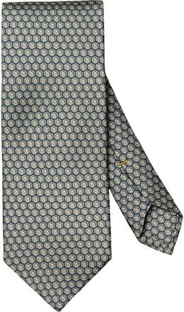 Eton Printed Silk Tie in Medium Green at Nordstrom