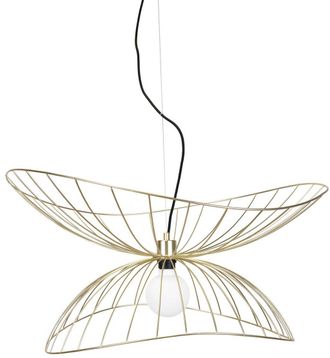Globen Lighting Flexible Design Pendellampe Ray &oslash; 70 cm - Messing geb&uuml;rstet