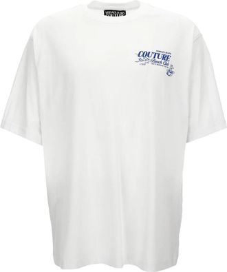 Versace Jeans Couture T-Shirts - Heren - T-shirts - Wit - 3XL - Tops