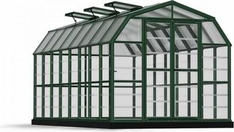 Palram Greenhouse Grand Gardener Clear 8X16 - L512.9 x W264.7 x H238.2 in Green