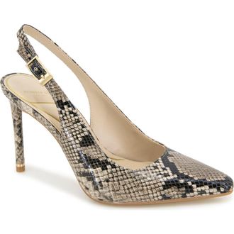 Kenneth Cole Quinnly Slingback Pump in Taupe Snake at Nordstrom Rack, Size 9.5
