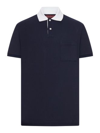 Gucci STRETCH COTTON PIQUET POLO - Gucci - Man