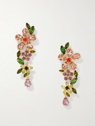 Jennifer Behr Orecchini Con Finitura Oro E Cristalli Cosetta - Multicolore