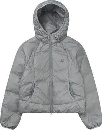 New Balance (WMNS) New Balance Flying Lightweight Hooded Down Jacket Asia Sizing Silver NBNPF4W942-91