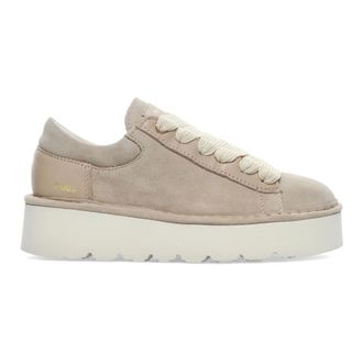 Panchic Sneakers, female, Beige, Size: 10 US P003 Lace-up Shoe