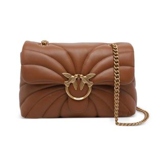 Pinko Cross Body Bags, female, Brown, Size: ONE SIZE Love Puff Classic