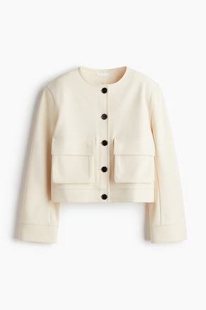 H&M Jacke mit Brusttaschen - Cremefarben