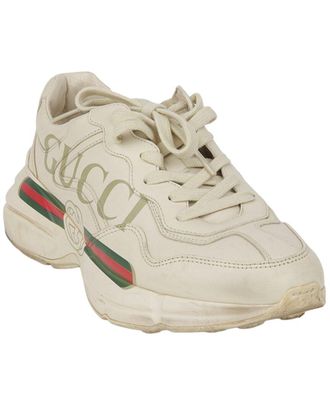 Gucci Mens Calfskin Rating Sneaker (Authentic Pre-Loved)