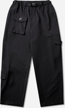 Yohji Yamamoto Men s Sport Uniform Tapered Pants Black