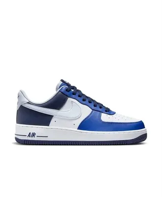 Nike Mens Air Force 1 07 Lv8 Shoes In White/football Grey-Game Royal
