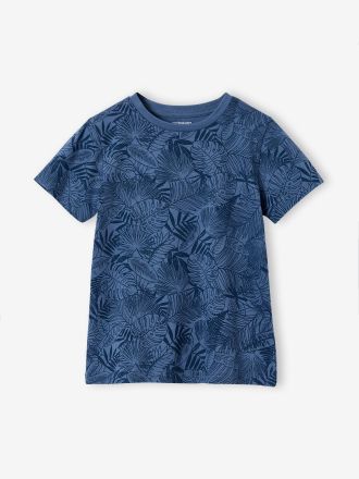 Vertbaudet T-shirt gar&ccedil;on imprim&eacute; bleu jean