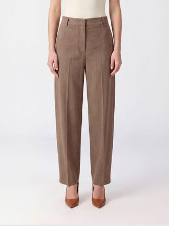 Liu Jo Mid-Rise Pleated Wide-Leg Trousers in Viscose Blend