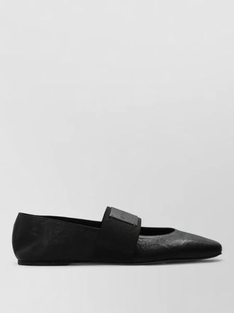 Givenchy square ballerina loafers pointed toe strap