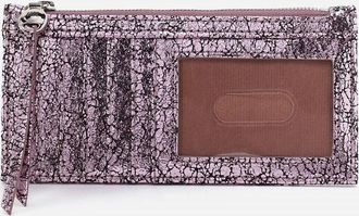 Hobo Womens Carte Card Case In Blush Crackle