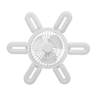 OEM L&aacute;mpara Led Plegable Con Forma De Hoja, Base E27, De Rosca, Estilo Platillo Volante, Compatible Con Ventiladores De Techo Con Un Amplio Rango De Volta
