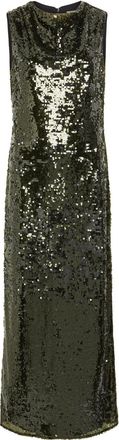 Shona Joy Olympia Sequin-embellished Tulle Maxi Dress - Green - 10 (UK10 / S)