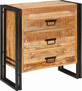 vidaXL Sideboard with Drawer Brown 66 x 33 x 70 cm Solid mango wood vidaXL