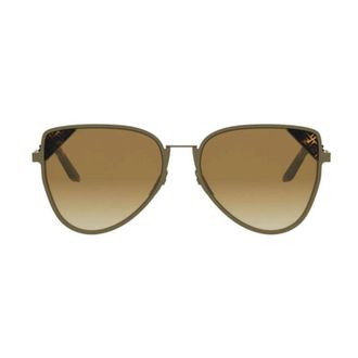 Fendi FE40189U95K Aviator Sunglasses - Green