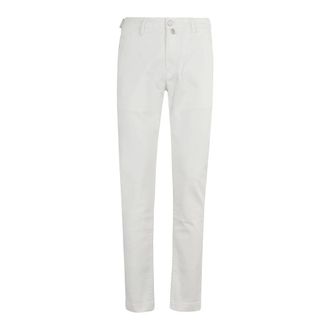 Jacob Cohen Heren, Broeken, Wit, Maat: W31 Katoen
