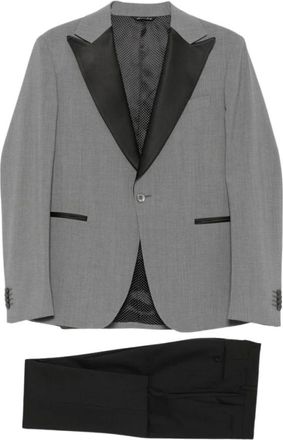 Brian Dales Hombre, Trajes, Gris, Talla: L