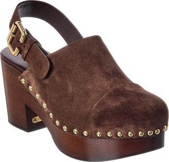 Chlo&eacute; Jeannette Suede Wedge Clog