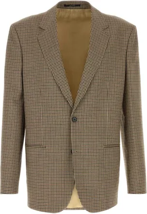 Gucci Brown Notched Lapel Blazers